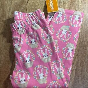 Girls Basket Capri Leggings - Spring Celebrations - Pink. NWT, size 8